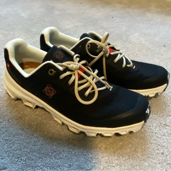 LOEWE+ On Cloudventure recycled-canvas and mesh sneakers NEW Black 38 - Picture 6 of 13